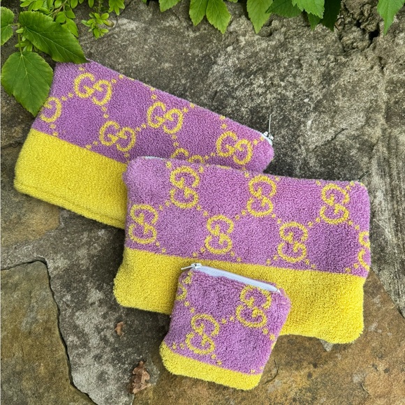 Authentic Gucci Terry Pouch (only large size available) - Picture 1 of 3